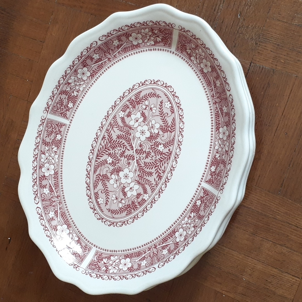 Vintage Syracuse USA Old Spaghetti Factory Floral Plates X4